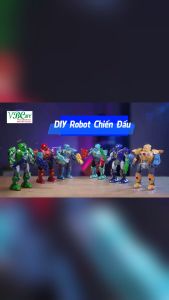 Đồ chơi chiến binh robot lắp ghép kích thước lớn VBC-WT887-A âm thanh nhạc đèn sống động biến đổi linh hoạt VBCare
