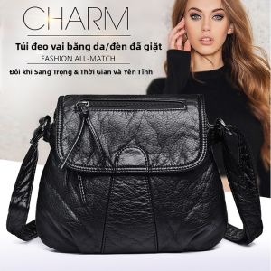 Túi Đeo Chéo Da Mềm Mini Đa Năng Cho Nữ Túi Đeo Vai Đơn Thời Trang 2024 Túi Vuông Nhỏ Túi Đựng Đồ Dùng Cá Nhân