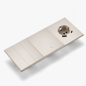 Skin Sensation USB A+C Skin Feel Paint Integrated Panel Power Sockets Embedded Rocker Switch Button Light Switch Wall Socket