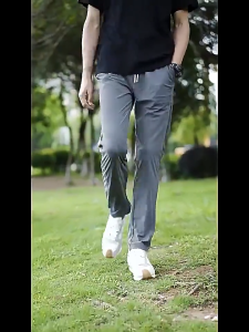 กางเกงขายาวผู้ชาย ทรงสปอร์ต ผ้ายืด ใส่สบาย แห้งไว | กางเกงลำลอง ใส่วิ่ง ออกกำลังกาย หรือใส่เที่ยว