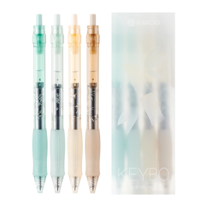 KACO CuiShiSoft Gel Pen High Aesthetic Value Bullet Head Large Capacity Quick Dry Black Pen for Students Exam Practice Water-Based Pen