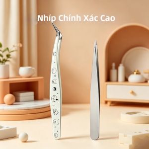 2 Cái Nhíp Thép Không Gỉ Chính Xác Bộ Kẹp Chống Rỉ Sét Thủ Công Cho Sửa Chữa Trang Sức Lông Mi Giả Nối Hàng Ngày Làm Đẹp Nhiệm Vụ Hàng Ngày