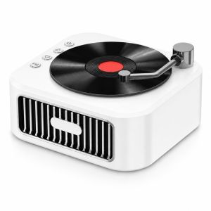 Hichomeow Mini Retro Bluetooth Speaker 5.3 Vintage FM Radio TF Card USB AUX Compact Speaker for Home Desk Gift