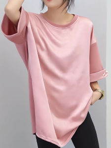 Fashionable Loose Womens Short Sleeve T-Shirt Spring Summer New Arrival Elegant Stylish Top Quality European Style Casual Wear