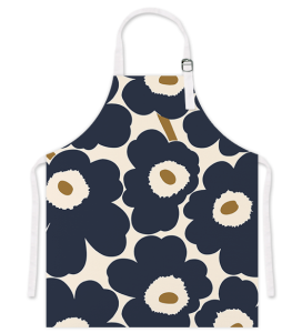 High-End Cotton Linen Apron with Flower Design Kitchen Use Oil Proof Durable Breathable Customizable Logo Printing