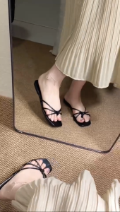 Onew Womens French Flat Slippers Non-slip and wear-resistant Five colors