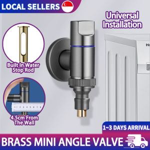 Mini Multi Function Faucet Bathroom Toilet Angle Valve Washing Machine Tap Brass Angle Valve Water Tap Water Stop Valve Faucet
