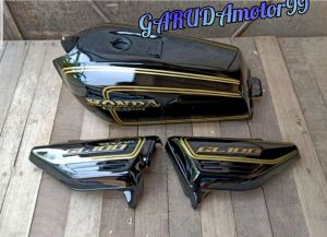 BIG PROMO PAKET BODY GL 100 TANGKI GL100 PRES PABRIKAN IMPOR SET COVER AKI SUPER TEBAL SEPSANG KWALITAS BAGUS