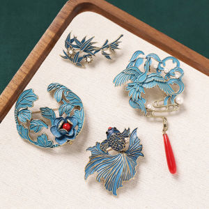 Phụ Kiện Thời Trang Cổ Điển Cho Phụ Nữ Trung Quốc Mới Ra Lò Phong Cách Cổ Điển Hình Mỏ Neo Ngọc Trai Trang Trí Nút Áo