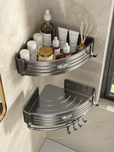 DELIXI | No-Drilling Wall Corner Triangle Storage Rack