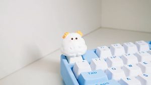 Zodiac personalized keycap mechanical keyboard suitable for pink girls cute attributes three-dimensional single subject decoration