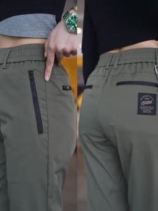 Quần Dài Ống Đứng Thường Ngày Cho Nam Có Khóa Kéo Túi Đựng Đồ Bền Bỉ Thời Trang Công Sở Quần Dài Thẳng