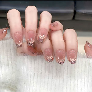 CHUBEISHI | Elegant Premium Quality Handmade Nude Cat Eye False Nails