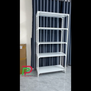 Kệ sắt V lỗ 5 tầng mẫu mới lắp đặt không cần ốc vít Cao 2m x dài 1m x rộng 40cm Kệ Vinatech