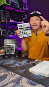 BOMGE KM416 4 Channel Audio Interfacer DJ Mixer Sound Board 99-Bit DSP Effect USB Audio Mixer Effects +48V Phantom Bluetooth untuk Karaoke Studio Streaming Pencatatan Siaran Langsung - Video