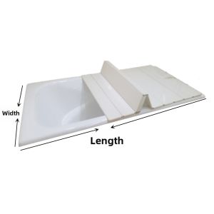 Foldable Bath Tub Cover Insulation Board Dustproof Stand Bath Tub Placement Shelf Bathroom No Drilling Required Bath Tub Rack