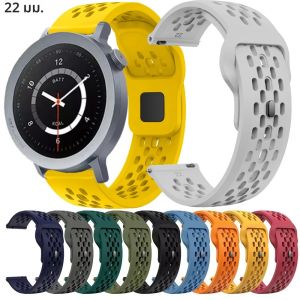 สายนาฬิกาแบบสปอร์ตระบายอากาศขนาด 22 มม. สำหรับนาฬิกา CMF Watch Pro 3 2 สายซิลิโคนนุ่มสำหรับนาฬิกา CMF by Nothing Watch Pro 2 สายนาฬิกาอัจฉริยะ Correa