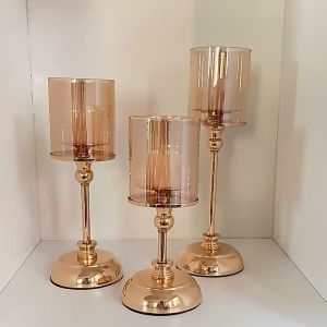 สไตล์นอร์ดิก เชิงเทียน (ไม่รวมเทียน) ย้อนยุค หรูหรา เรียบง่าย สําหรับตกแต่งบ้าน โต๊ะทานอาหาร