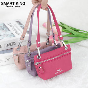Smart King RFID Blocking Coin Purse for Women Genuine Leather Portable Small Handbag Fashion Casual Clutch Wallet 2800