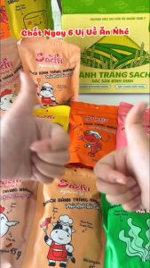 [GÓI LẺ 45G] Snack Bánh Tráng Nướng Giòn Sachi Phủ Vị Phô Mai Thơm Ngon Giòn Tan Ăn Vặt Healthy Dinh Dưỡng Đặc Sản Bình Định