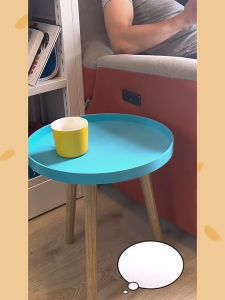 Small Tea Table Net Red Ins Bedside Bedroom Small Table Living Room Simple Balcony Corner Small Round Table