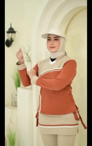 COD baju senam aerobik wanita setelan olahraga perempuam gym/yoga/zumba/jumbo/muslim