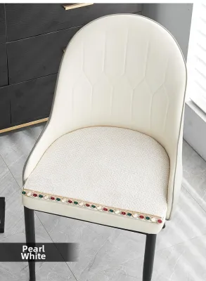 Modern Minimalist Horse Hoof Shaped Dining Chair Pad Anti-Slip Dining Table Chair Seat Cushion All Season Home Textile