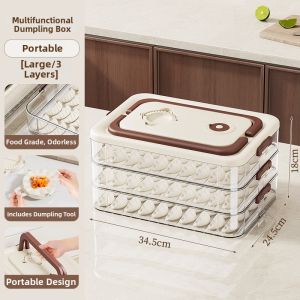 Freezer Dedicated Food Grade Jiaozi Storage Box