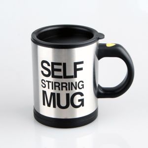 A HAUS แก้วชงอัตโนมัติ Self Stirring Mug แก้วชงกาแฟ แก้วผสมเครื่องดื่มอัตโนมัติ แบบสแตนเลส สะดวก รวดเร็ว ประหยัดเวลา คละสี