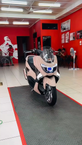 Stiker Skotlet Pink Pastel Baby Pink Merah Muda Body Motor Kualitas Premium limited Vespa Matic