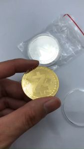 Đồng Xu Zcash ZEC Bitcoin mạ vàng bạc 24k đồ lưu niệm trang trí sưu tầm quà tặng hội nhóm ZEC01
