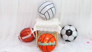 Sports Balloon Foil Football Baseball Basketball Rugby Volleyball Trophy Barcelona Club Sport Balloon Sukan Bola Sepak
