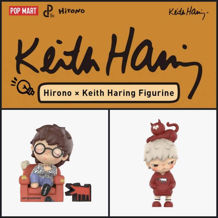 [พร้อมส่งแท้💯%] ฟิกเกอร์&lt;แมวแดง&โซฟาแดง&gt;Hirono x Keith Haring Figure - Thailand Limited Edition