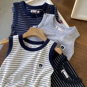 เด็กผู้ชาย สำหรับเสื้อกล้ามลายทางใส่ช่วงฤดูร้อน ใส่แล้วไม่แพงมาก สำหรับชุดลาย