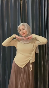 Blouse Tali Serut Samping: Desain Modern dan Bahan Rib Premium Tebal