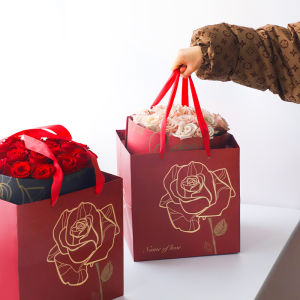 Túi Đựng Hoa Bó Hoa Hồng Ngày Lễ Tình Nhân Mới 2026 Túi Đựng Hoa Tươi Cầm Tay Sáng Tạo Cho Cửa Hàng Hoa