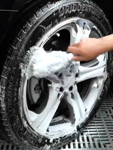 Auto Hub Car Alloy Wheel Cleaning Brush Tyre Rim Scrubbing Brush Cleaning Tools Beauty Berus pembersih roda 車輪清潔刷
