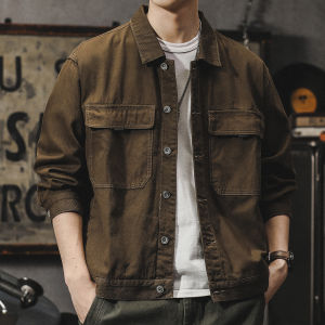 Loose Fit Oversized Retro American Style Black Denim Jacket