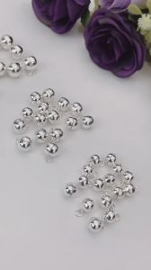 SilverWholesale  6mm/7mm/8mm  ( 1pc ) Silver Bell/Small Bell/Mini Bell DIY Bracelet Anklets Necklace Knitting/Jewelry Making (Loceng)