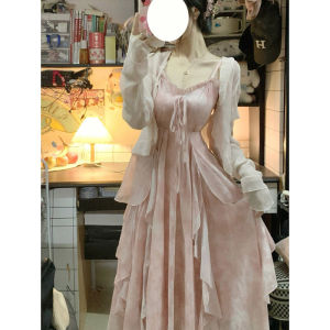 Sweet Desire Fairy Ruffled Hem A-Line Halter Dress Summer 2026 New