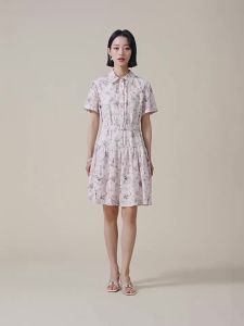 V·grass/V-GRASS | Đầm Dài Có Cổ Pha Cotton Mùa Hè