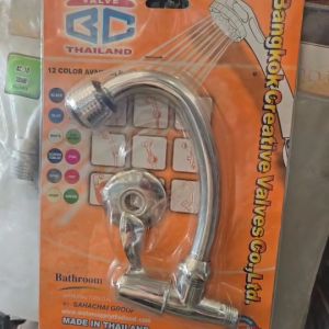 ก๊อกน้ำล้างจาน ก๊อกซิงค์ คอโค้ง แนวนอน ก๊อกอ่างล้างจาน ก๊อกอ่างล้างหน้า แบบนอน ทองเหลืองชุบโครเมี่ยม