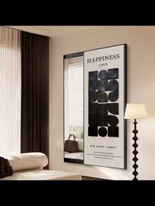 Dressing Mirror With Stand Dressing Mirror Full Body Mirror Wall Mount Mirror With Rack Wall Mirror Full Length Mirror With Storage Modern malist Hidden Full-Length Mirror New Entrance Decoration 镜子全身