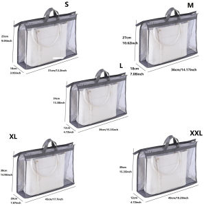 Transparent handbag storage dust-proof shoulder bag storage bag moisture-proof dust-proof storage bag suitable for clothes 5 s