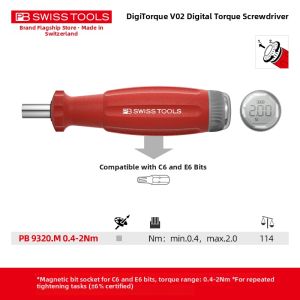 PB Swiss Tools | Adjustable Digital Torque Precision Torque Screwdriver