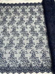 Bahan kain tille embordir spenggel