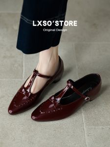 French Vintage Bow Detailed Elevating Mary Jane Shoes