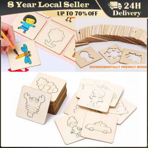 20/60PCS Skeleton Painting Stencil Drawing Tools Set Girls Gift Toddler Doodle Educational Toys Kids Learning Supplies Wooden Painting Stencils Child Graffiti Cartoon Graphic Embossing Drawing Template Children Learn Painting Tool