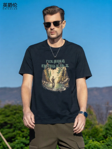 Enjeolon | Retro Short Sleeve T-shirt for Men 210G