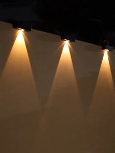 Vimite LED Solar Garden Light Outdoor Waterproof Save Energy Super Brilliant Wall Lamp Warm lighting Night Decorative Light for Courtyard Gate Street Fence